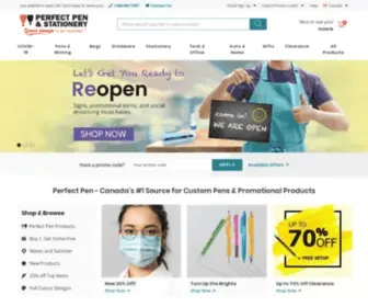 Perfectpen.ca(Perfect Pen Custom Pens & Promotional Items) Screenshot