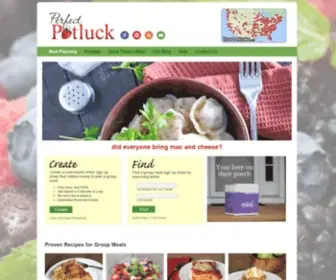 Perfectpotluck.com(Perfect Potluck) Screenshot