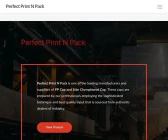 Perfectprintnpack.in(Leading Manufacturers and Suppliers of PP Cap and Side Chemphered Cap) Screenshot