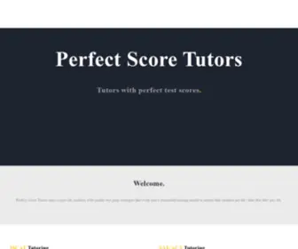 Perfectscoretutors.org(PERFECT SCORE TUTORS) Screenshot