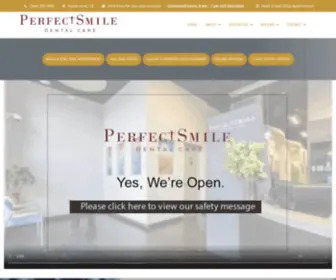 Perfectsmiledentalcare.com(Family Dentist Santa Clara) Screenshot