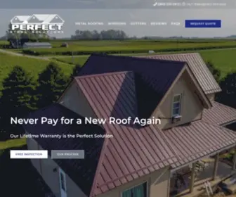 Perfectsteelsolutions.com(Roofing Contractor Fort Wayne) Screenshot