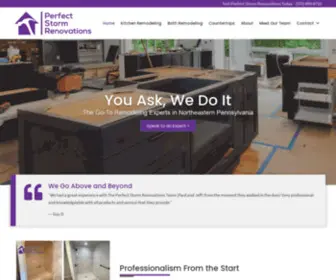 Perfectstormrenovationsllc.com(Remodeling Experts in Northeastern Pennsylvania) Screenshot