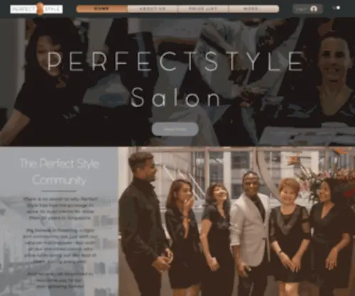 Perfectstylesalon.com(Hair Salon) Screenshot