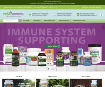 Perfectsupplements.com(Best Quality Organic Health Supplements and Vitamins) Screenshot