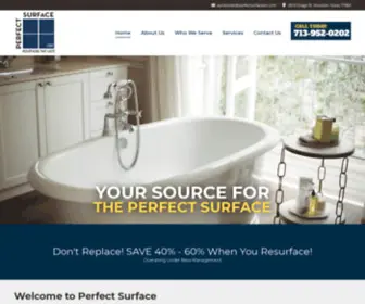 Perfectsurfaceinc.com(Bathroom & Kitchen Resurfacing) Screenshot