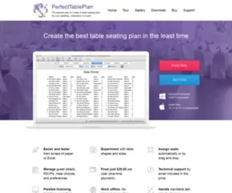 Perfecttableplan.com(Table Plan software) Screenshot
