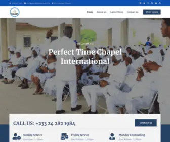 Perfecttimechapel.com(Perfect in Christ) Screenshot