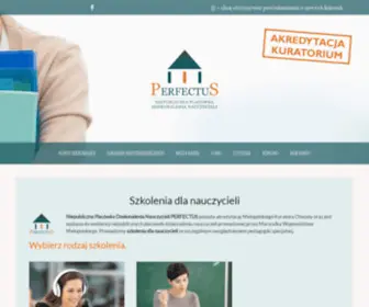 Perfectus.edu.pl(Szkolenia dla nauczycieli) Screenshot