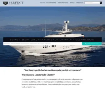 Perfectyachtcharter.com(Luxury Yacht Charters) Screenshot