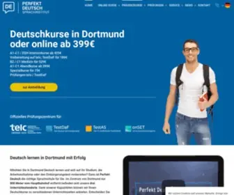 Perfekt-Deutsch.de(Deutschkurse mit professionellen Lehrern von Perfekt Deutsch) Screenshot