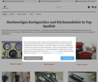 Perfektepfanne.com(Hochwertiges Kochgeschirr. Töpfe und Pfannen in Top Qualität) Screenshot