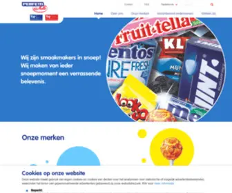 Perfettivanmelle.nl(Perfetti Van Melle Benelux) Screenshot