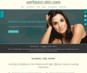 Perfexionskin.ca(Calgary Skin Clinic) Screenshot