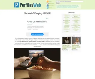 Perfilesweb.com(Perfiles Web) Screenshot