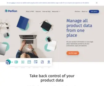 Perfion.com(Product Information Management PIM solution for companies) Screenshot
