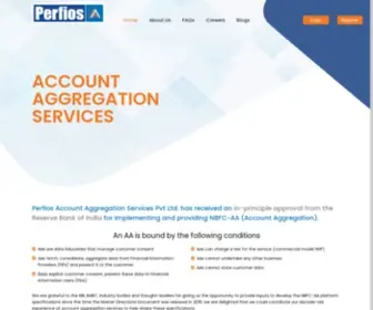 Perfios-AA.in(Perfios Account Aggregation Services) Screenshot