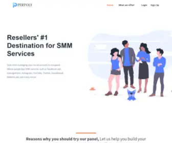 Perfoly.com(SMM Panel Reseller Tool) Screenshot