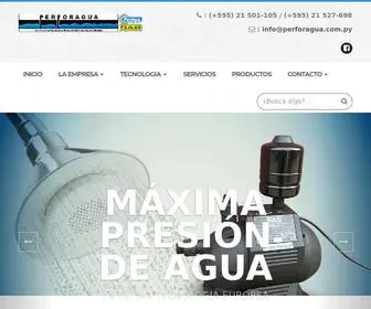 Perforagua.com.py(Pozos artesianos en paraguay para tu hogar) Screenshot