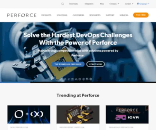 Perforce.com(Perforce Software) Screenshot