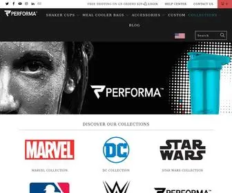 Performa.com(Shop the Best Shaker Cups & Fitness Accessories by PERFORMA) Screenshot