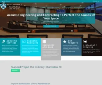 Performance-Acoustics.com(Performance Acoustics) Screenshot