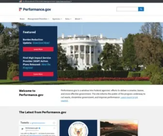 Performance.gov(Follow the U.S. government) Screenshot