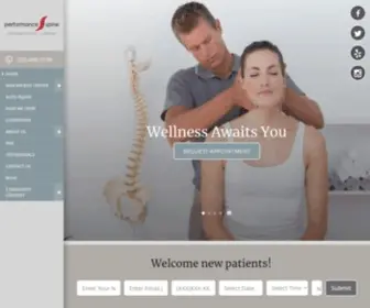 Performanceandspine.com(Performance and Spine Chiropractic Center) Screenshot