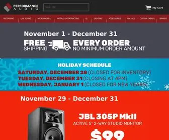 Performanceaudio.com(Performance Audio) Screenshot