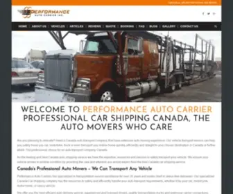 Performanceautocarrier.com(Performance Auto Carrier Inc) Screenshot