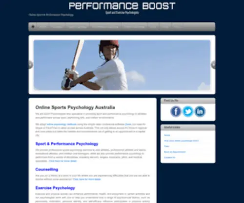 Performanceboost.com.au(Performance Boost Psychologists) Screenshot