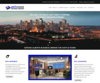 Performancebusinessbrokers.ca(Performance Business Brokers) Screenshot