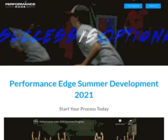 Performanceedgehtx.com(Player Development Program) Screenshot