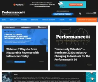 Performancein.com(Performance Marketing News) Screenshot