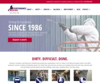 Performanceindustrial.com(Commercial & industrial cleaning services) Screenshot