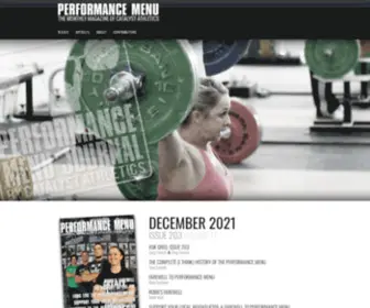 Performancemenu.com(Olympic Weightlifting) Screenshot