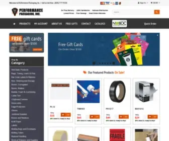 Performancepkg.biz(Performance Packaging) Screenshot
