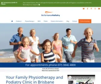 Performancepodiatry.com.au(Sports Medicine Clinic Brisbane) Screenshot