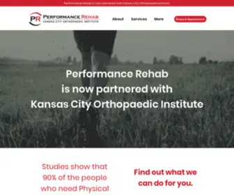 Performancerehabkc.com(Performance Rehab KCOI) Screenshot