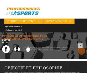 Performances-Sports.ca(Nutrition et performances sportives) Screenshot