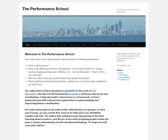 Performanceschool.org(The Performance School) Screenshot