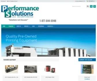 Performancesolutionsusa.com(Performance Solutions USA) Screenshot