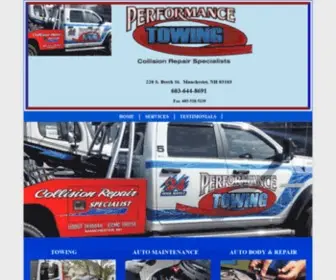 Performancetowingnh.com(Performance Towing Manchester) Screenshot