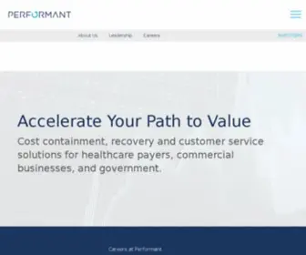 Performantcorp.com(Performant Financial) Screenshot