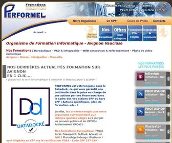 Performel.com(Formation informatique) Screenshot