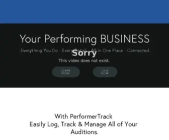 Performertrack.com(Log Auditions) Screenshot