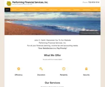 Performingfinancialservices.com(John Cahill accounting and income tax needs) Screenshot