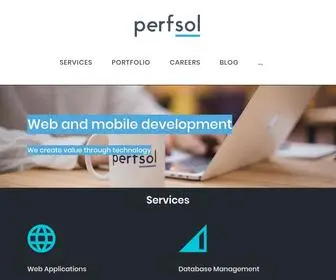 Perfsol-Software.com(We design and build great mobile and web apps. We help tech startups build their platform. Our team) Screenshot