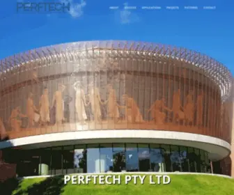 Perftech.com.au(Perforated Metal) Screenshot