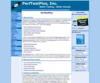 Perftestplus.com(Software & Performance Testing & Training) Screenshot